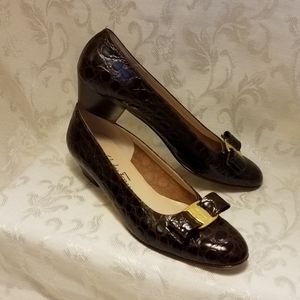 ♡Salvatore Ferragamo Vara Leather Shoes US 8.5-9AA